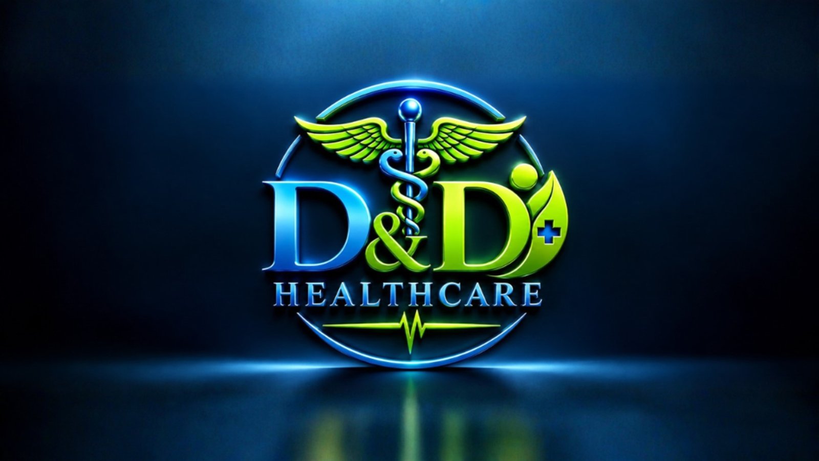 D&D Healthcare 3D Metallic Emblem